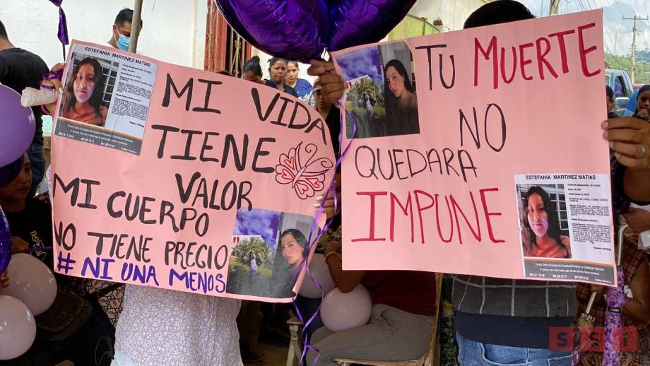 Familiares exigen justicia por el feminicidio de Estefanía; hoy fue sepultada Susana Solis Informa