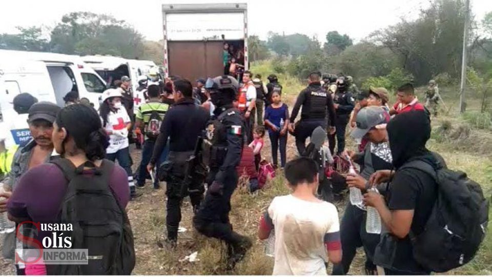 RESCATAN  a migrantes abandonados en un tráiler Susana Solis Informa