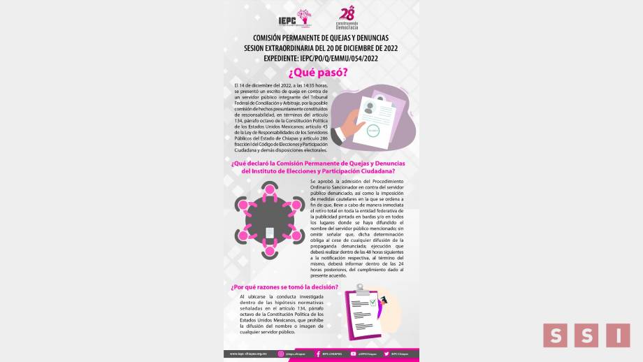 Aprueba Comisión Permanente de Quejas y Denuncias medida cautelar a integrante del TFCA - Susana Solis Informa