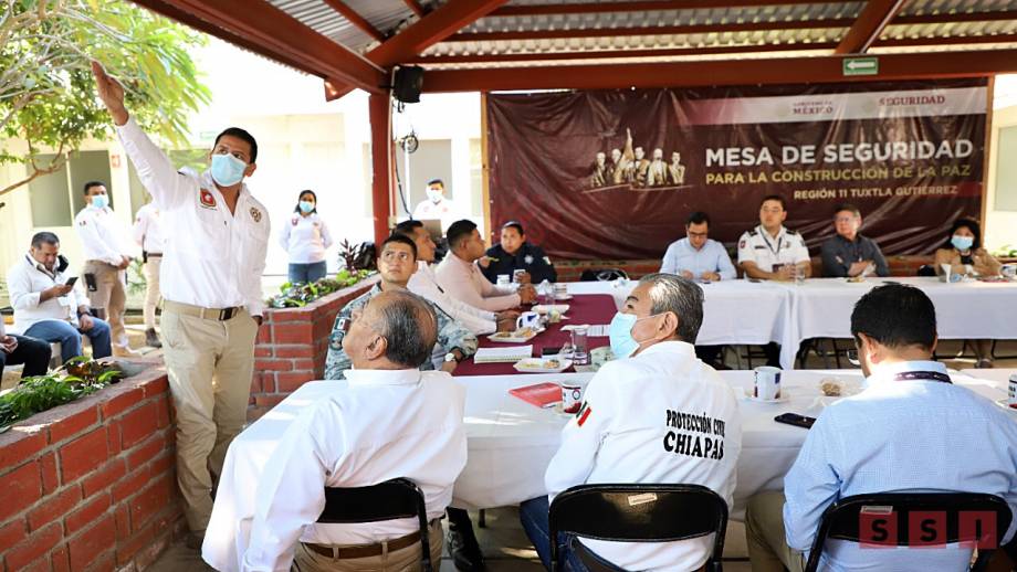 Presenta PC Tuxtla Gutiérrez, Plan Específico de Temporada de Estiaje 2023 en Mesa de Seguridad Región 11 - Susana Solis Informa