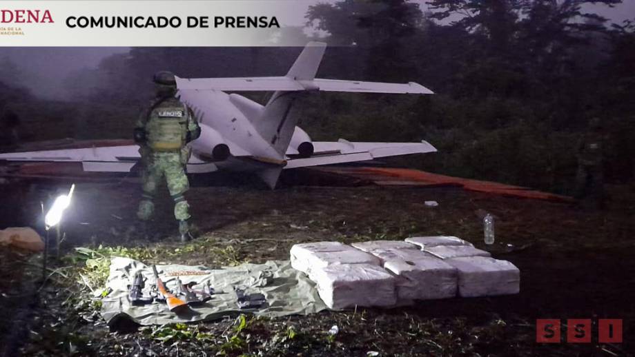 Aseguran aeronave, armamento y droga en Chiapas - Susana Solis Informa