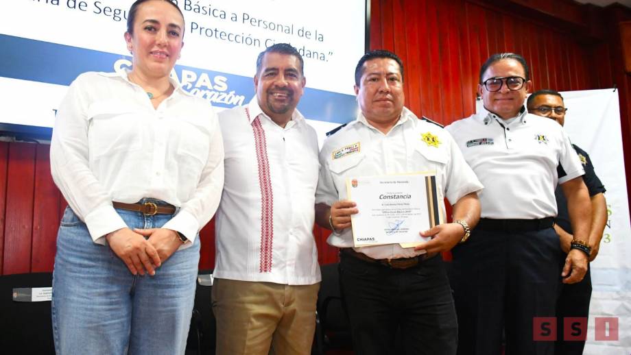 Entrega Javier Jiménez constancias de formación básica a Secretaría de Seguridad y Protección Ciudadana - Susana Solis Informa