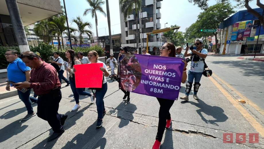 Marchan comunicadores; piden justicia por agresiones y asesinato a periodistas - Susana Solis Informa