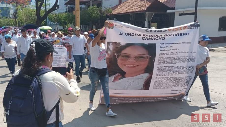 Marchan familiares de Alondra Guerrero, desaparecida desde hace una semana - Susana Solis Informa