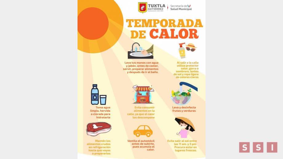 Emiten recomendaciones para evitar golpe de calor - Susana Solis Informa
