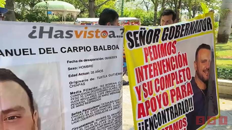 MARCHAN familiares de persona desaparecida en Tuxtla - Susana Solis Informa