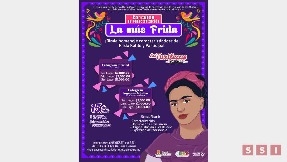 Presentan concurso “La más Frida”, dentro del bazar “El Mercadito Las Tuxtlecas” - Susana Solis Informa