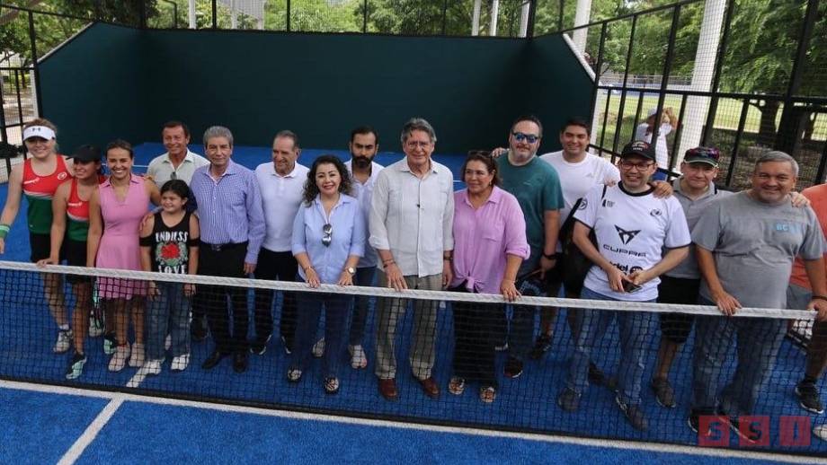 Carlos Morales Vázquez inaugura Domo en las Canchas de Pádel en el Parque Caña Hueca - Susana Solis Informa