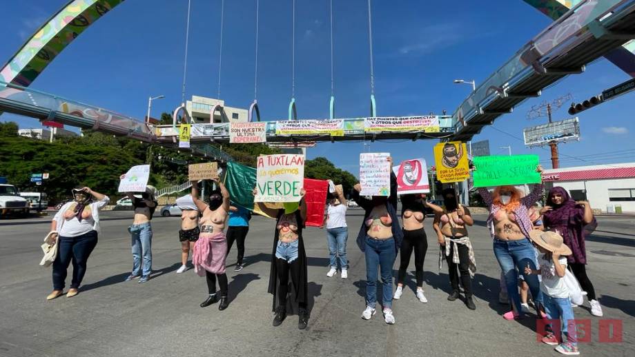 Protestan madres de familia por violación de amparos contra Obra de Circuito Interior en Tuxtla Susana Solis Informa