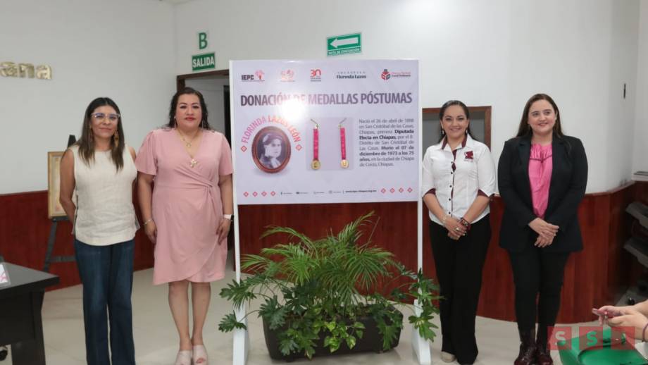 Recibe IEPC Donación de Medallas Póstumas de la Colectiva “Florinda Lazos León
