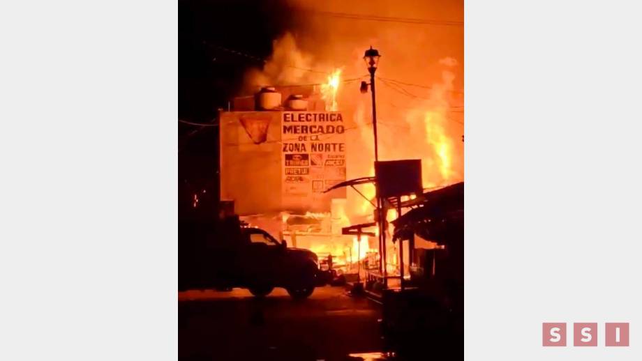 FUEGO arrasa con 25 locales de mercado en Chiapas - Susana Solis Informa