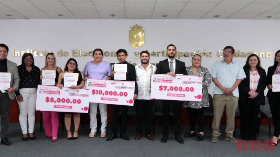 Adrián Castellanos Nanguyazmú, ganador de la etapa estatal del Concurso Nacional de Oratoria 2024 - Susana Solis Informa