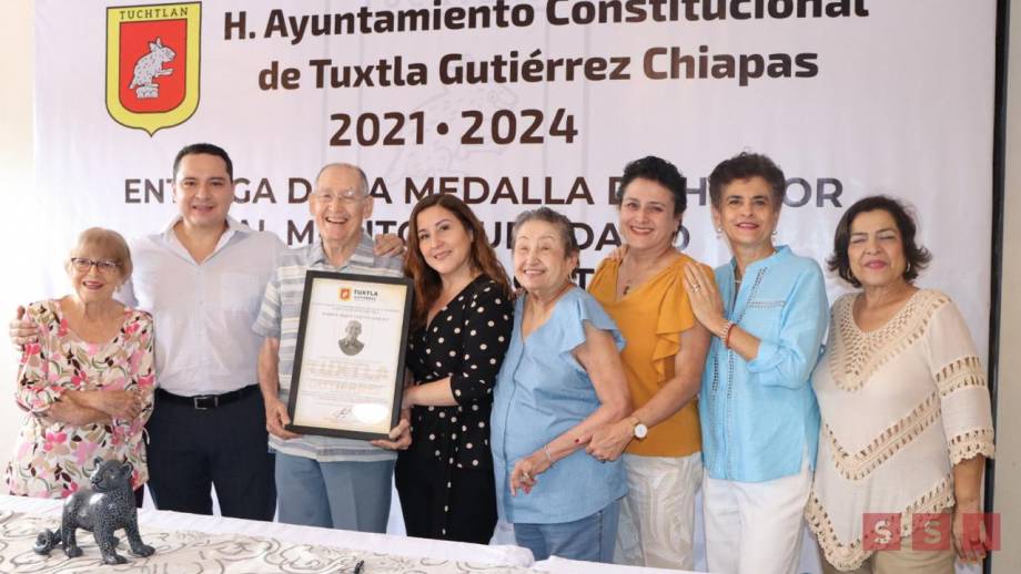 ENTREGAN Medalla al “Mérito Ciudadano” al empresario Mario Enrique Esquinca Miceli - Susana Solis Informa