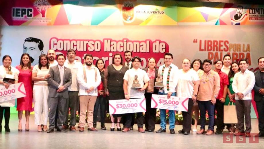 Del estado de Veracruz, Pablo Enrique Barreda Delgado, gana Concurso Nacional de Oratoria Susana Solis Informa