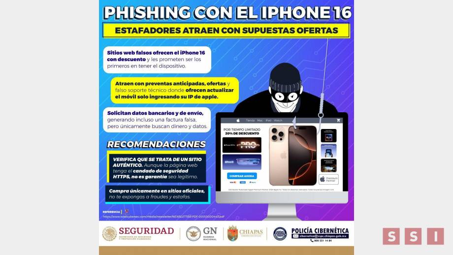 Previene SSyPC de fraude cibernético en Chiapas - Susana Solis Informa