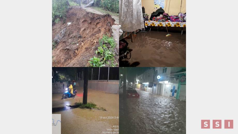 AFECTACIONES por lluvias en seis municipios de Chiapas; hay una veintena de de casas afectadas - Susana Solis Informa