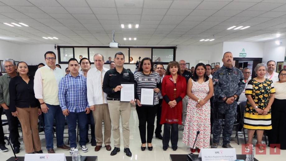 En el marco del Proceso Electivo de Oxchuc, firman convenio IEPC y Secretaría de Seguridad del Pueblo - Susana Solis Informa