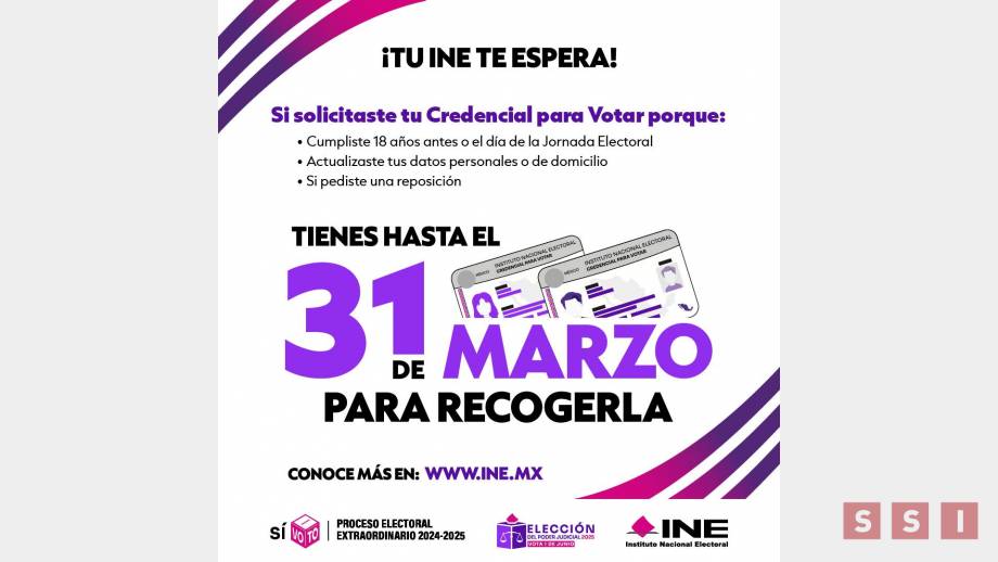 Si realizaste actualización, tienes pocos días para recoger tu credencial del INE - Susana Solis Informa