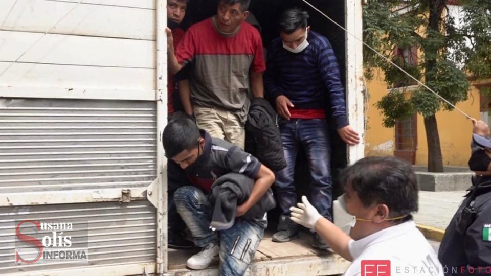 Viajaban en nueve camionetas de 3 toneladas