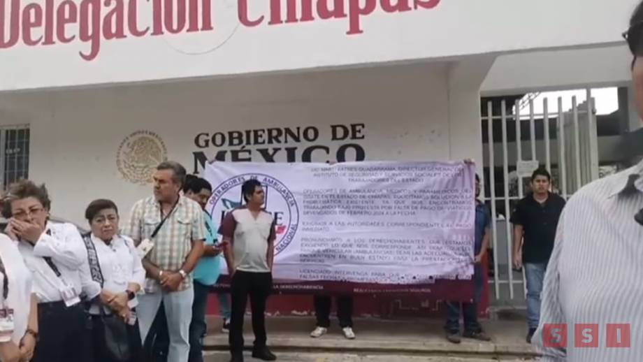 Protestan trabajadores del ISSSTE en Chiapas; no les pagan viáticos desde hace un año - Susana Solis Informa