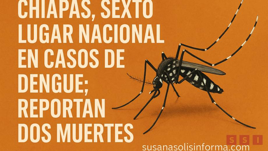 Chiapas, sexto lugar nacional en casos de dengue; reportan dos muertes Susana Solis Informa