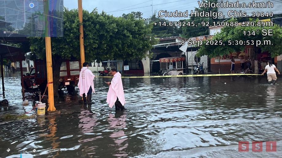 Más de 50 viviendas afectadas por lluvias en Suchiate - Susana Solis Informa
