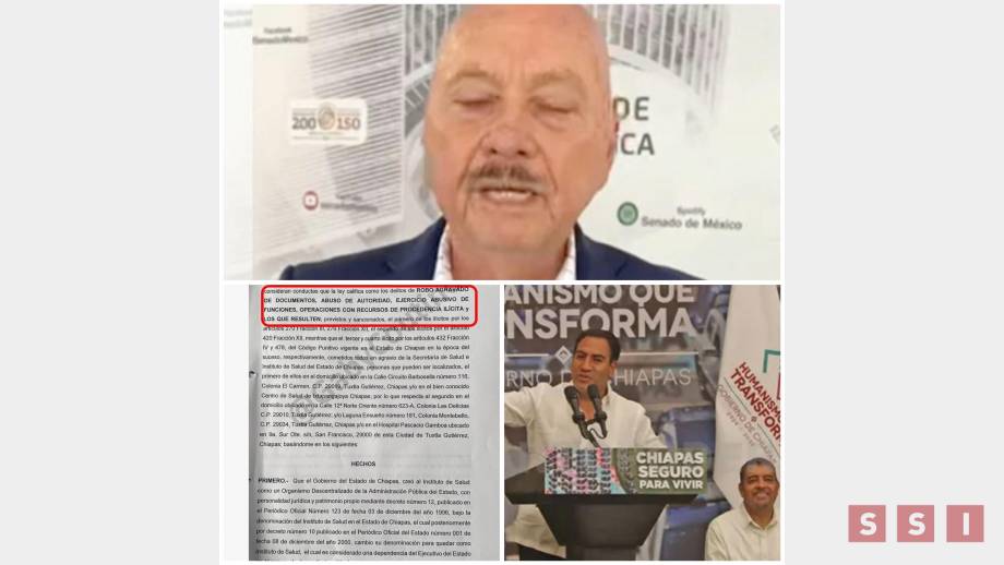 Denuncian ante la Fiscalía Anticorrupción de la FGE a directivos de salud de la administración de José Manuel Cruz Castellanos - Susana Solis Informa