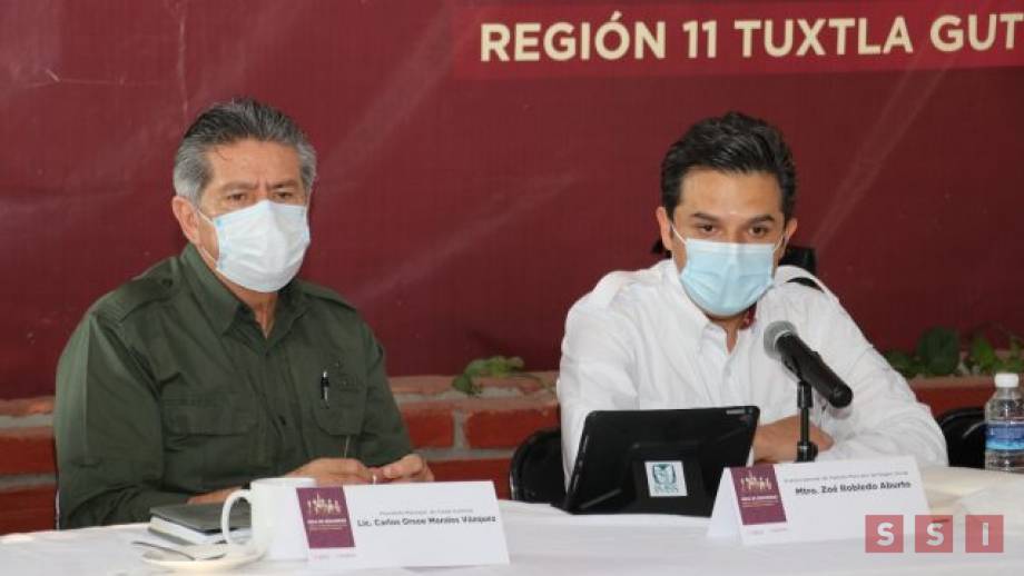 Comparte Zoé Robledo avances de vacunación Covid-19 a presidentes de la Mesa de Seguridad Región 11 Metropolitana Susana Solis Informa