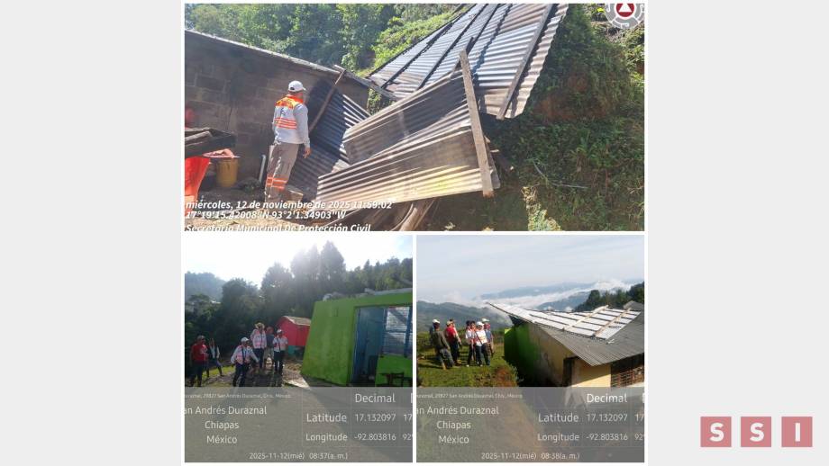 El Frente Frío No13 en Chiapas deja más de 400 familias afectadas - Susana Solis Informa