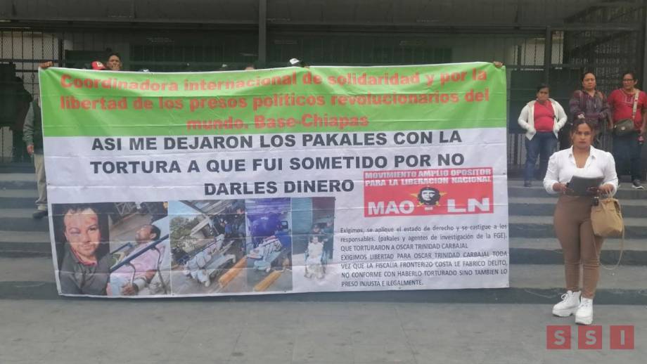 Piden la liberación de Oscar Trinidad; denuncian tortura de la policía estatal - Susana Solis Informa