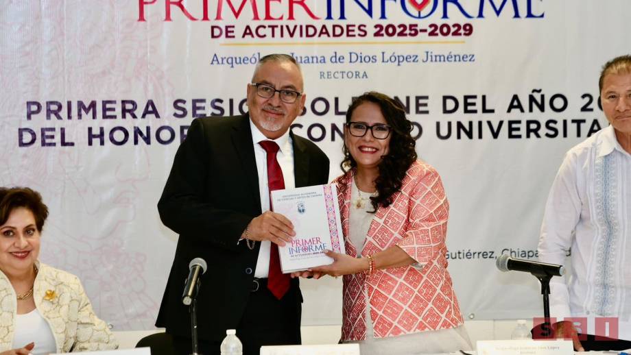 Presenta rectora de la UNICACH Fanny López Jiménez, Primer Informe ante el Consejo Universitario - Susana Solis Informa