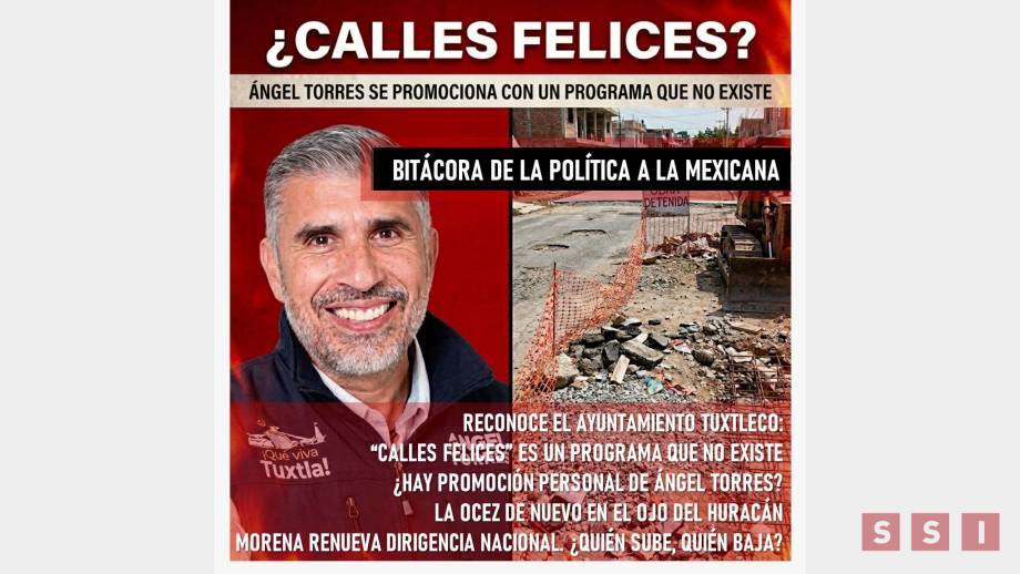 Tuxtla sin “calles felices” - Susana Solis Informa