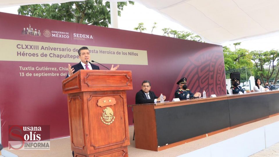 Conmemora Rutilio Escandón el 173 Aniversario de la Gesta Heroica de los Niños Héroes de Chapultepec Susana Solis Informa