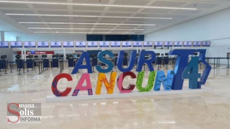 Aeropuerto Internacional de Cancún mantiene caída de 60% en llegada de pasajeros internacionales - Susana Solis Informa
